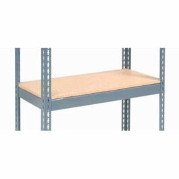 Global Equipment Additional Shelf Level Boltless Wood Deck 36"W x 12"D - Gray 717563